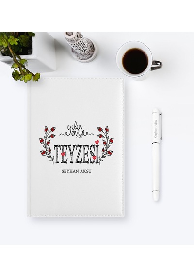 Kişiye Özel Yılın En İyi Teyzesi Temalı 2021 Ajanda Kalem Seti