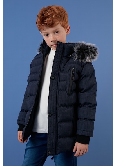 Lela Içi Peluş Astarlı Çıkarılabilir Kapüşonlu Cepli Kışlık Erkek Çocuk Mont 5760024 Lacivert Lela Içi Peluş Astarlı Çıkarılabilir Kapüşonlu Cepli Kışlık Erkek Çocuk Mont 5760024 Lacivert