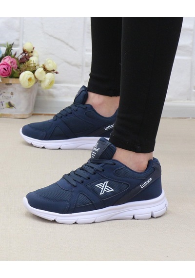 Luttoon 251 Lacivert 36-40 Unisex Spor Ayakkabı Laci Beyaz