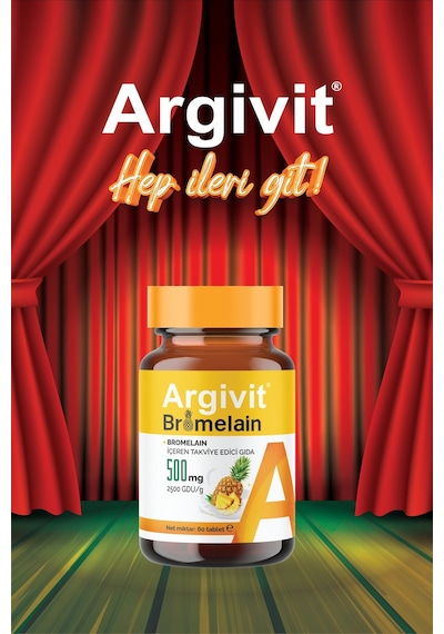 Bromelain Içeren Takviye Edici Gıda 500 Mg 60 Tablet