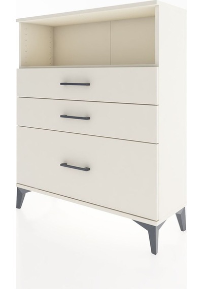 Arges Şifonyer Tek Raflı 3 Çekmeceli 88x30x106 Aytaşı-aytaşı Aytaşı