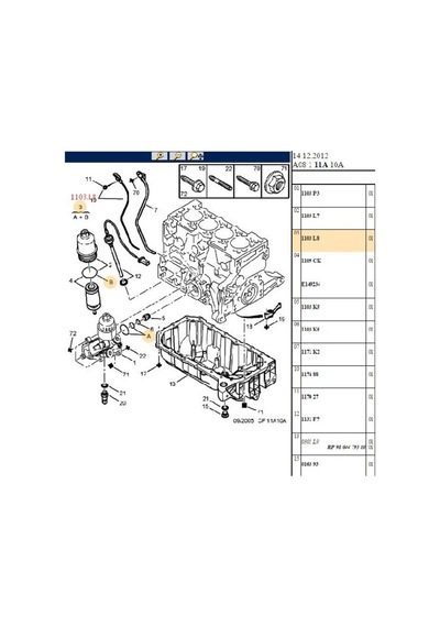 Yağ Soğutucu Conta 1103l8-bpe259014