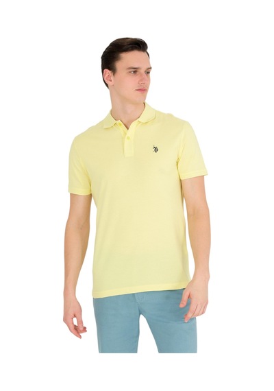 U.S. Polo Assn. Erkek Polo Yaka T-shirt Sari
