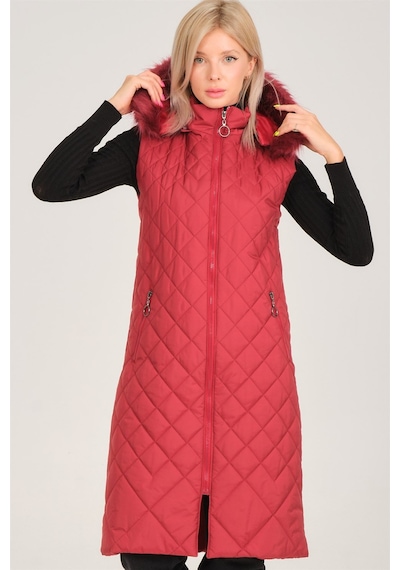 Z6718 Dewberry Bayan Yelek-bordo Bordo