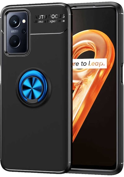 Oppo A96 4G Kılıf Zore Ravel Yüzüklü Silikon Kılıf