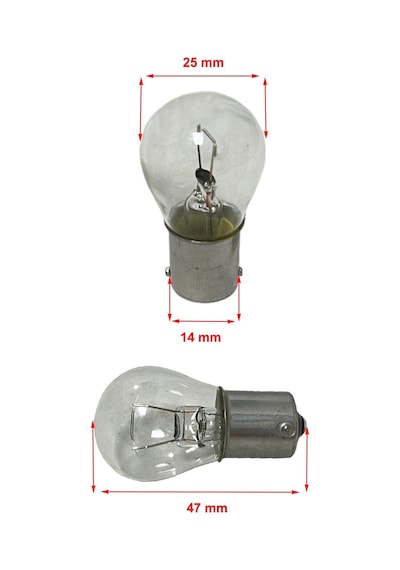 Eco 12v 21w 93 Ba15s Tek Duy, Düz Tırnak, Sinyal, Fren, Stop, Sis Ampulü 10 Adet