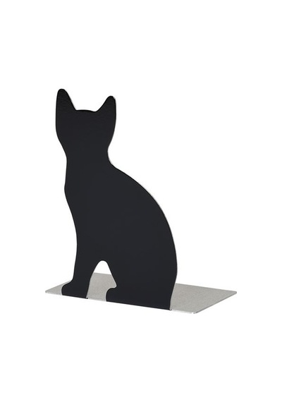 Ikea Portvakt Kitap Desteği, Siyah, 12x14.5 Cm, Kedi