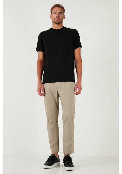 Buratti Slim Fit Lastikli Bel Boru Paça Kemer Detaylı Erkek Pantolon 5543S86Jmilano Bej