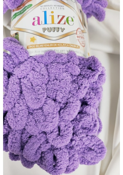 Puffy Lavanta El Örgü İpi 100gr. 9mt. 5'li Paket - Renk: 437