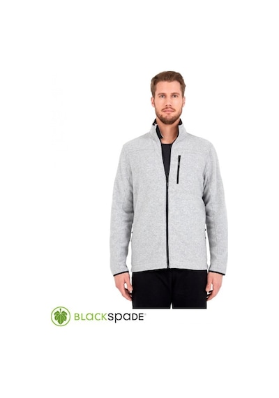 BLACKSPADE Önden Fermuarlı Polar Mont Gri XXL