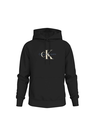 Calvin Klein Dıstressed Monologo Hoodıe Siyah