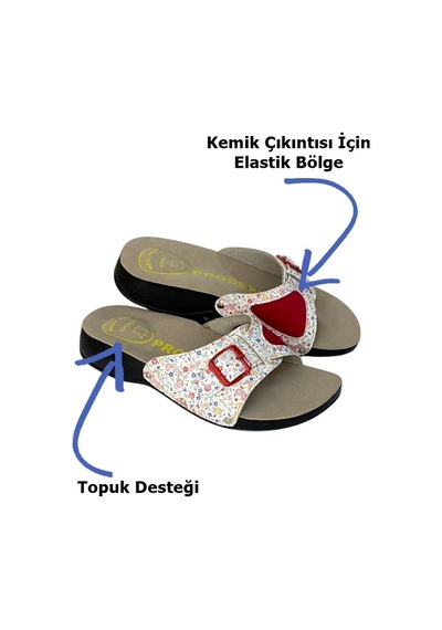 Prodexy Ortopedik Halluks Ve Topuk Dikeni Terliği Kemik Çıkıntısı Terliği Kırmızı Çiçekli Kırmızı Prodexy Ortopedik Halluks Ve Topuk Dikeni Terliği Kemik Çıkıntısı Terliği Kırmızı Çiçekli Kırmızı