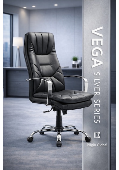 Vega Premium Yönetici Ofis Ve Büro Koltuğu Anatomik Tasarım Lüks Oturum Konforu Siyah