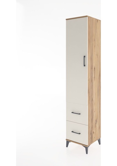 Hyperion Dolap 2 Raflı 2 Çekmeceli Tek Askılı 44x44x221 Çam-aytaşı Atlas Çam