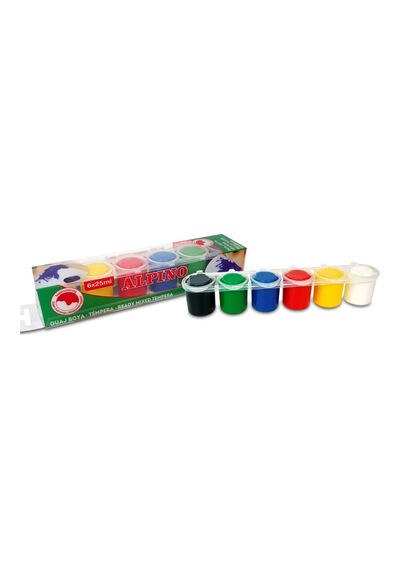 Alpino Sulu Boya Tempera 6 Renk 25 Ml Dm-000930 Çok Renkli