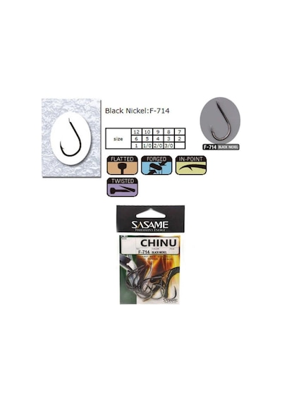 Sasame Chinu F-714 Serisi Olta İğnesi No:3