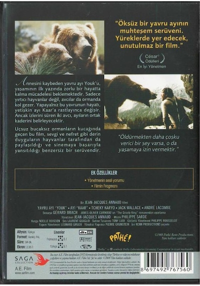 Ayı L'ours Dvd