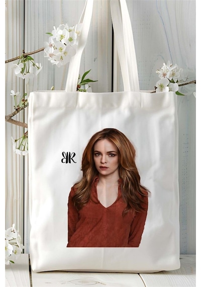 Art Hediye Katherine Heigl Baskılı Bez Çanta Kişiye Özel Model 1 Çok Renkli