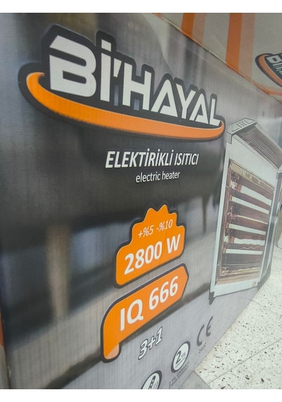 Bihayal 2800wat 3+1 Çubuk Devrilme Emniyetli Termostatlı Elektrikli Soba/ Elektrikli Isıtıcı