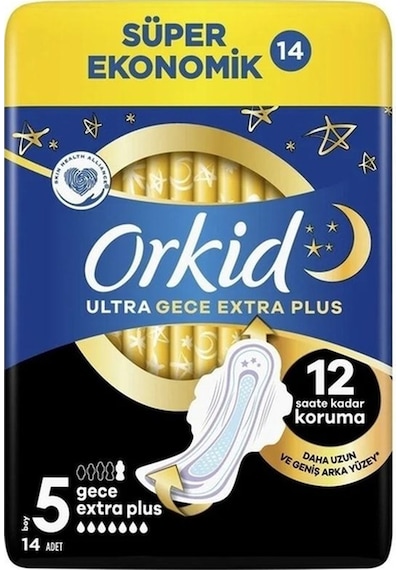 Ultra Gece Extra Plus Hijyenik Ped 5 Boy 14'lü
