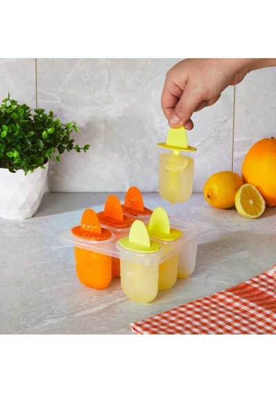 Pratik Silikon Magnum Dondurma Yapma Kalıbı Plastik Şeffaf Diğer