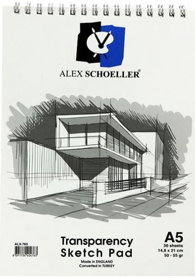 Alex Schoeller Spiralli Eskiz Blok A5 – 30 Yaprak 50-55gr