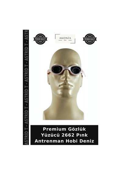 Premium Gözlük Yüzücü 2662 Pınk Antrenman Hobi Deniz Pembe