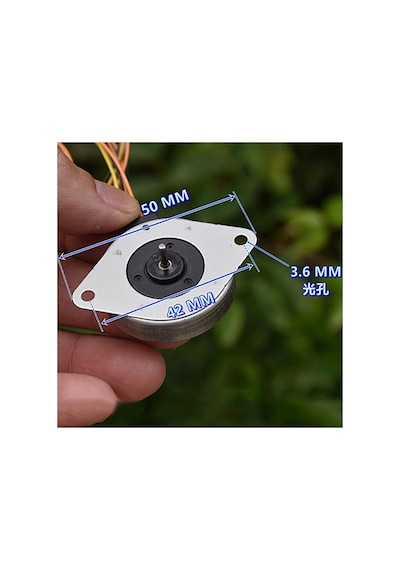 35 Mm Yuvarlak Kademeli Motor Hassas 2 Fazlı 4 Kablolu Kademeli Motor Adım Açısı 3,75 Sp-35rc-810s 1 Adet Boyut: Model A Step Motor