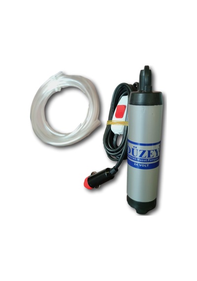 24 Volt Mini Çakmaklı Dalgıç Pompası+hortum Seti Su,süt,yağ