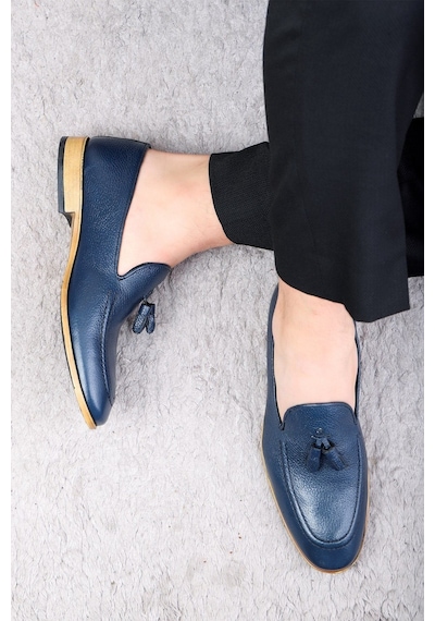 Ducavelli Tusa Hakiki Deri Erkek Klasik Ayakkabı, Loafer Klasik Ayakkabı