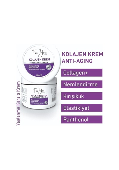 Dolgunlaştırıcı, Yaşlanma Ve Kırışıklık Karşıtı Collagen Cilt Bakım Kremi 50 Ml