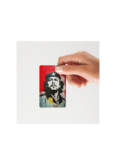 Che Guevara Kart Kaplama Sticker Yüksek Kalite Standart