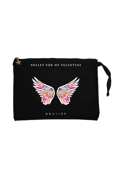 Bullet for My Valentine Gravity Siyah Clutch Cüzdan / El Çantası Siyah
