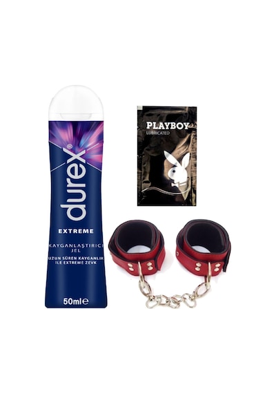 Durex Extreme Analjel 50 Ml + Kırmızı Deri El Kelepçesi + Hediye