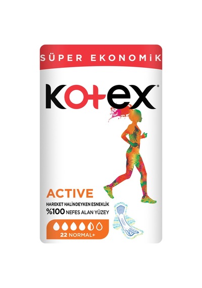 Kotex Ultra Active Süper Ekonomik Paket Normal 22'li - 7 Adet Tarı