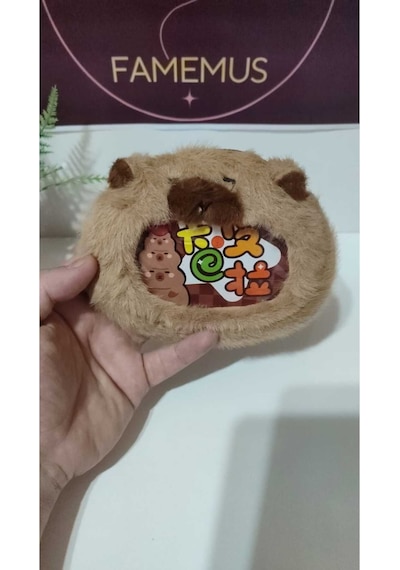 Lüsk Kaliteli Caypara Peluş Cüzdan Anahtarlık 12 Cm