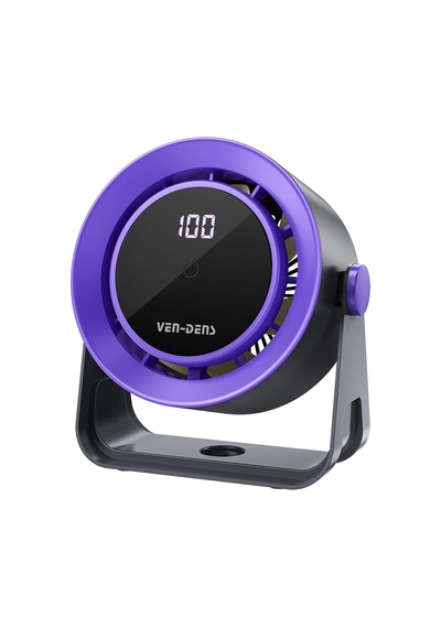 Ven-dens Vd-fan006 1800 Mah Type-c Şarjlı Masaüstü Vantilatör, Dokunmatik Kontrol, Fırçasız Motor, Beyaz