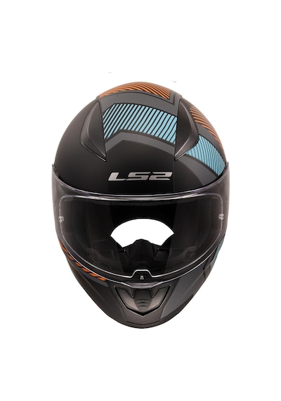 Ls2 Rapid 2 Extra Kapalı Motosiklet Kaskı Mat Gri - Neon Turuncu