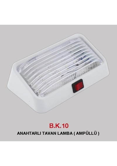 Araç İçi Tavan Lambası Anahtarlı Tas 010 Ledli 12 Volt