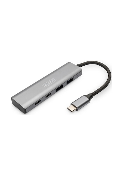 Digitus DA-70245 USB Type C to 4 Port 2 x USB 3.1 2 x USB Type C Gen2 5Gbps USB Çoklayıcı