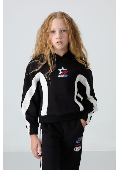 Tommylife Tommy Life Siyah Pamuklu İçi Tüylü Yumuşak Dokulu Standart Fit Baskılı Kız Çocuk Eşofman Takım - 75166 Siyah Tommylife Tommy Life Siyah Pamuklu İçi Tüylü Yumuşak Dokulu Standart Fit Baskılı Kız Çocuk Eşofman Takım - 75166 Siyah