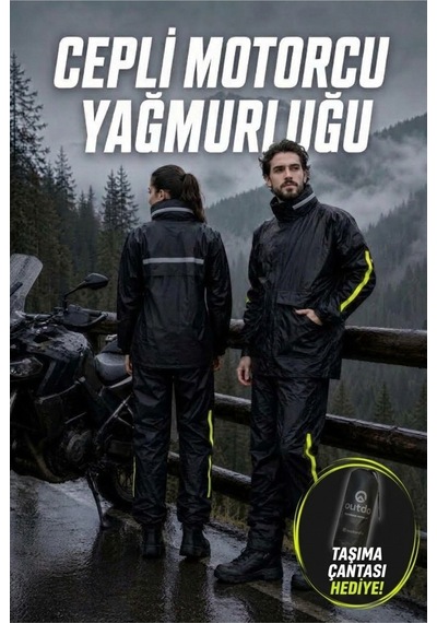 Byoutdo Cepli Motorcu Kurye Yağmurluğu Su Ve Rüzgar Geçirmez Diğer