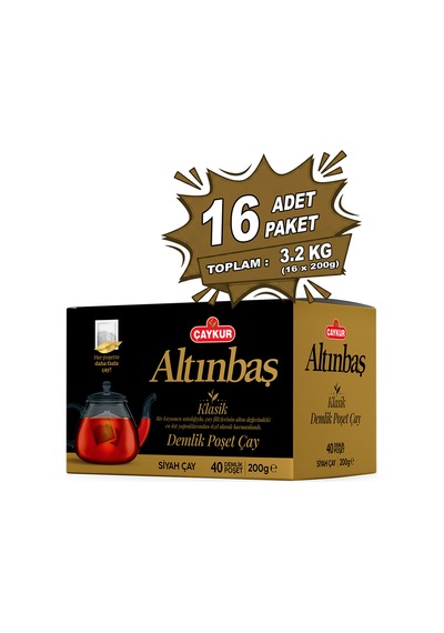 Altınbaş Demlik Poşet Çayı 5gr 40 Adet Onaltılı Paket