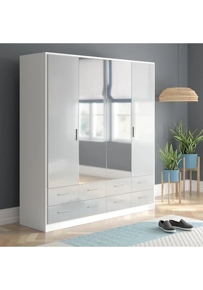 Kontrast Gardırop Mdf Siyah