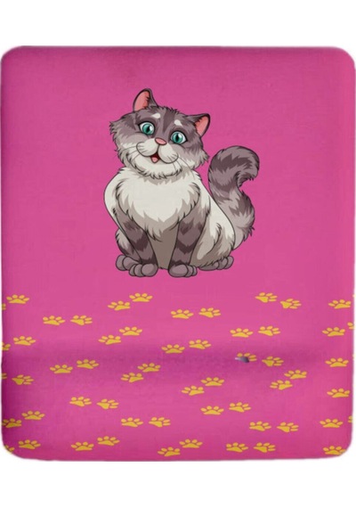 Happy Cat Pink Bilek Destekli Mouse Pad Mousepad