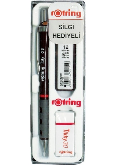 Rotring Tikky Versatil Okul Seti 0.7- Bordo