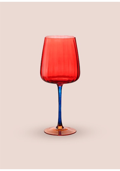 The Mia Şarap Kadehi Kırmızı 600 Ml Çok Renkli