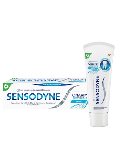 Sensodyne Onarım & Koruma Naneli Diş Macunu 4 x 75 ML