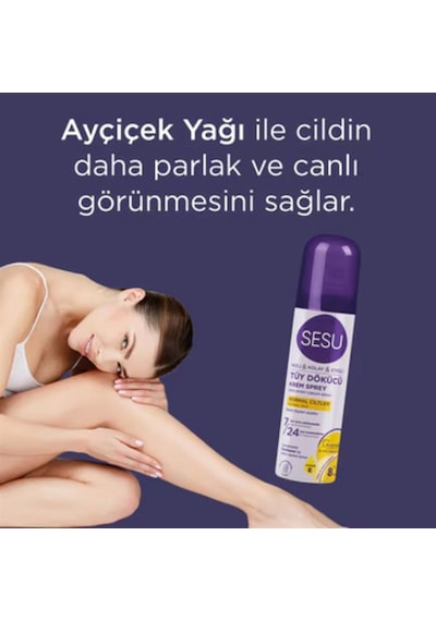 Sesu Tüy Dökücü Sprey 150ml. Normal Ciltler