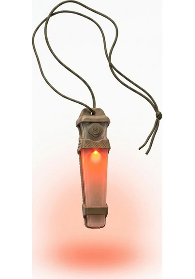 Single Sword Tactical Signal Light Kask Ve Boyun Asmalı Pilli Taktik Sinyal Lambası 12 Cm Kırmızı